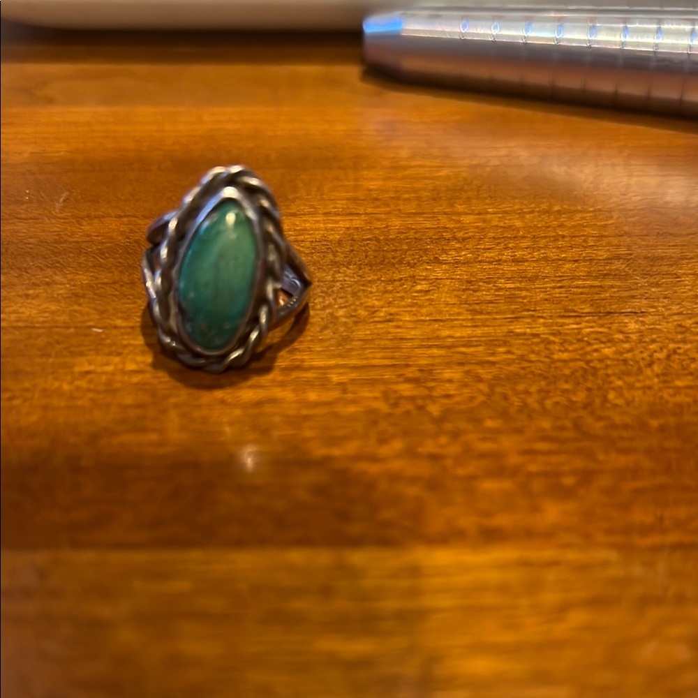 Vintage Sterling Silver and Turquoise Ring
